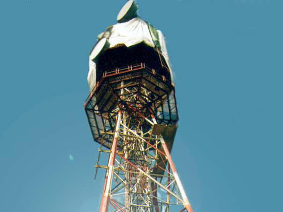 Instandsetzung und große Turmprüfung Funkmast Arkebek, Arkebek (Dithmarschen)