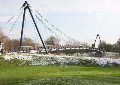 Ersatzneubau der Fußgängerhängebrücke (BW 34) „Tannenheger“ über die Mulde, Dessau